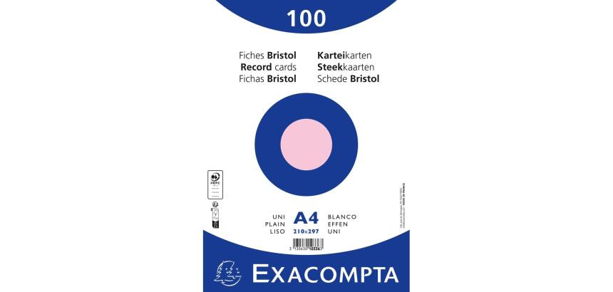 Fichas de cartulina bristol 205 g/m2 - Liso - 210x297 mm