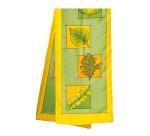 Echarpe 100% soie - 180x43cm Automne - Blanc