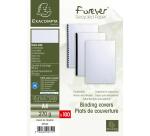 100er Packung Einbanddeckel aus Karton 270g/qm, Leinenoptik, für DIN A4 Format - Forever