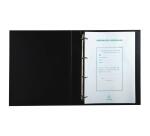 Carton de 10 Reliures registres 32x26cm 4 anneaux Assemblées Générales - Noir