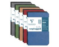 Set de 2 carnets piqûre Age Bag 7,5x12cm 48 pages petits carreaux Couleurs assortis - Assortis