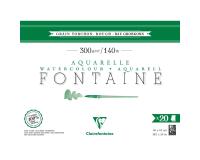 Fontaine bloc collé 4 côtés 20F 46x61cm 300g grain torchon