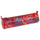 Céleste CUIR Trousse ronde Ø5,5x22 cm Jardin Rouge
