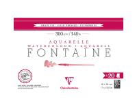 Fontaine bloc collé 4 côtés 20F 18x26cm 300g grain fin