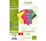 Paquet de 30 sous-chemises FLASH 80 100% recyclé - 22x31cm - Couleurs assorties