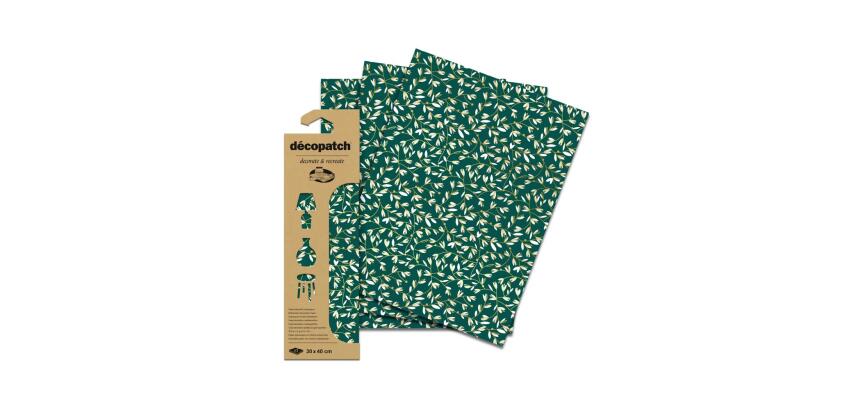 Pochette 3 Feuilles Foil Ref 938 - Vert