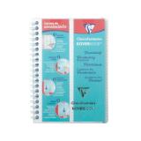 Carnet de vocabulaire reliure intégrale Koverbook 11x17cm 100 pages ligné + marge centrale couverture polypropylène transparent - Incolore