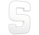 Lettre S 20,5cm - Blanc