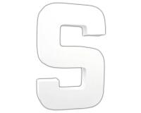 Lettre S 20,5cm - Blanc