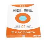 Pk 100 Exa Record Cards 210x297 5/5 Ast - Assorted colours