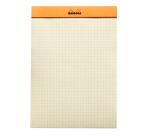 Stapled Pad No. 16 Yellow, A5 size, squared