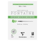 Fontaine Extra Blanc Grain Torchon bloc collé 4 côtés 12F 31x41cm 300g