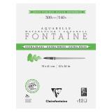 Fontaine Extra Blanc Grain Torchon bloc collé 4 côtés 12F 31x41cm 300g