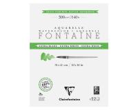 Fontaine Extra Blanc Grain Torchon bloc collé 4 côtés 12F 31x41cm 300g