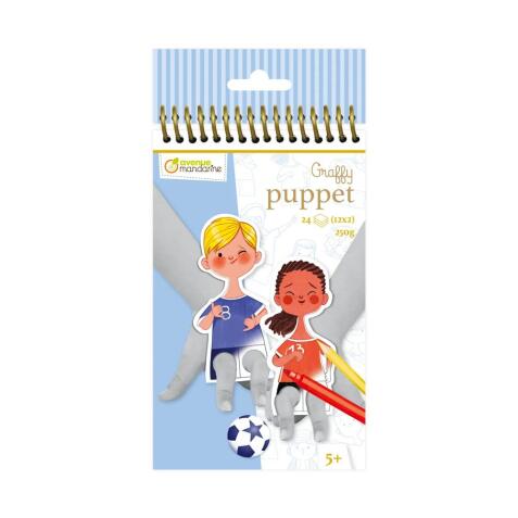 Graffy Puppet, Football - Bleu