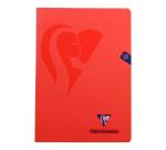 Mimesys cahier piqué A4 120 pages petits carreaux + marge couverture polypropylène Couleur aléatoire - Assortis