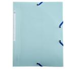 Folder 3Flap elast. PP A4 Bee Blue ass. - Assorted colours