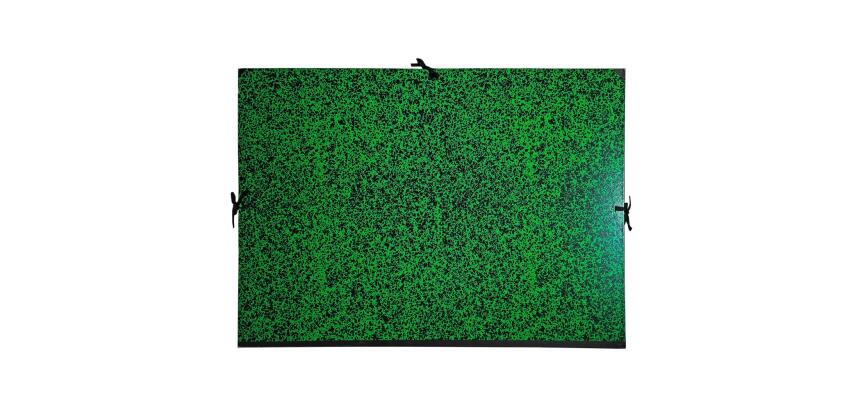 Carpetas de dibujo con cinta de tela, EXA+ - 52x72 cm para archivar 50 x 65 cm - Lomo de tela: 3 cm y cantos de tela - ANNONAY - Verde