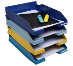 Set de 4 corbeilles-à-courrier Combo Midi Bee Blue - Couleurs assorties