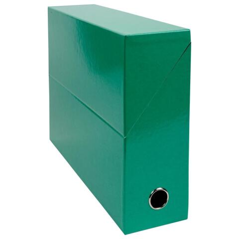 Cajas de transferencias Iderama® - Lomo: 90 mm - A4 - Verde oscuro