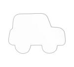 Symbole voiture 20.5cm - Blanc