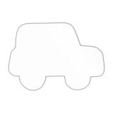 Symbole voiture 20.5cm - Blanc
