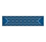 Echarpe 100% soie - 180x43cm Triangles - Blanc