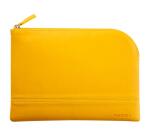 Rhodiarama pochette zippée en simili cuir - taille M (16x22 cm) - Jonquille