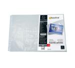 Sachet de 10 pochettes perforées biseautées pour classeur Exactive - polypropylène lisse 5,5/100 - A3 - Cristal