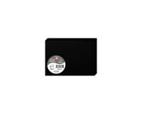 Paquet de 25 cartes pliées Pollen 110x155mm 210g/m2 - Noir
