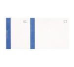 Bloc vendeur à bande couleur 100 feuillets double numérotage - 6 ,6 x 13,5 cm