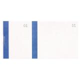 Bloc vendeur à bande couleur 100 feuillets double numérotage - Format 6,6x13,5 cm - Bleu