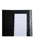 Trieur rigide Ordonator numerique dos extensible 12 compartiments 1 à 12 - Noir