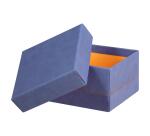 Rhodiarama set 5 boîtes gigognes simili cuir italien 44x34x16 cm - Saphir