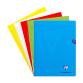 Cahier piqué Mimesys 24x32cm 140 pages grands carreaux couverture polypropylène Couleur aléatoire - Assortis