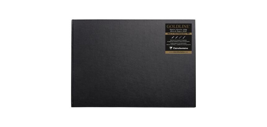 Goldline carnet cousu collé 64F A3 140g I - Blanc