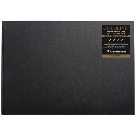 Goldline carnet cousu collé 64F A3 140g I - Blanc