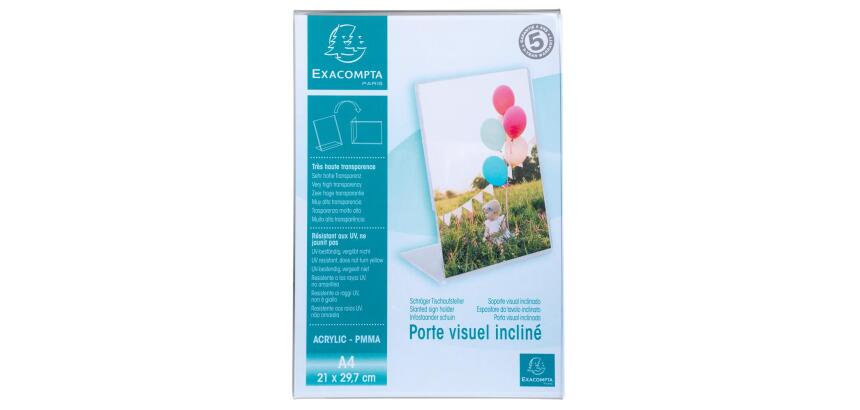 Porte-visuel, A4 portrait, incliné