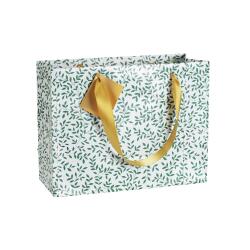 Premium Emeraude, sac shop. 32x13x24,5cm - Vert