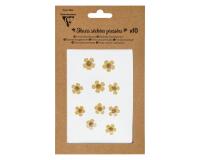 FLEURS SÉCHÉES PRÉSSÉES, Pochette de 10 pièces - Jaune