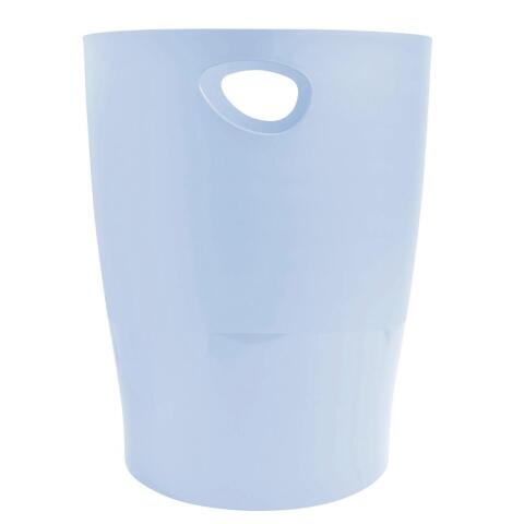 Papelera ECOBIN, 15 Litros + asas, 26,3 x26,3x33,5 cm - Aquarel - Azul pastel