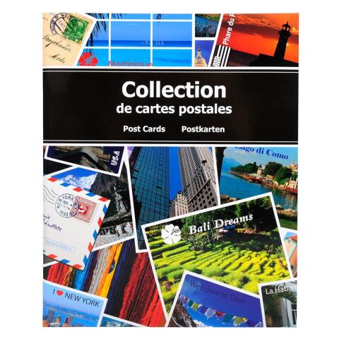 Álbum colección POST CARDS 20x25,5 cm - Capacidad: hasta 200 postales. - Visual