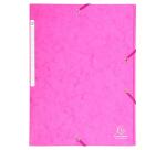 Chemise à élastiques Maxi capacity carte lustrée 425gm2 - A4 - Rose