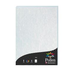 PAPIERS MARBRÉS, Etui de 50 feuilles Pollen 210x297mm 120g/m2 - Bleu marbré