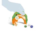 Coffret jeux de billes - Bleu