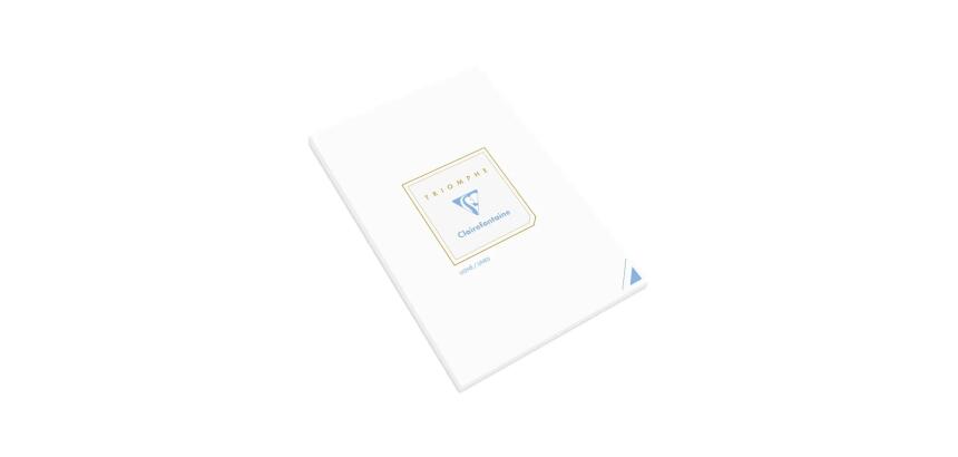 Bloc de Correspondance Triomphe 50 Feuilles Lignées Blanches A5-14,8x21 cm - 90g/m2 - Blanc