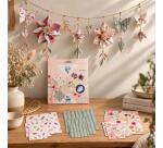 ORIGAMI, Pochette de 60 feuilles 70g/m2 3 formats - Fleurs séchées - Multicolore