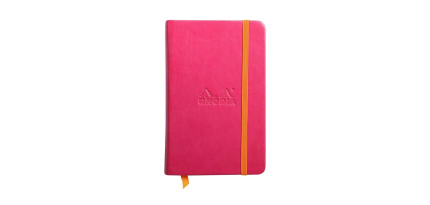 Rhodia Rhodiarama Notebook - 9 x 14 cm - Plain - Hard Cover - Raspberry