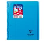 Cahier reliure intégrale enveloppante Koverbook A4+ 160 pages grands carreaux détachables perforé 4 trous couverture polypropylène t ransparent - Assortis