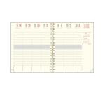 Agenda de bureau SAD 22S Méline 18.5 x 22.5 cm Semainier Septembre 2025 à Décembre 2026 - 16 mois - Couleurs assorties
